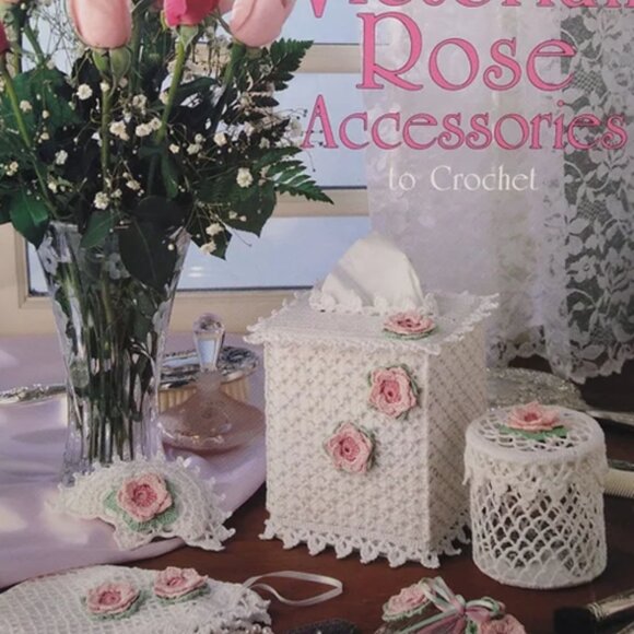 Leisure Arts Victorian Rose Accesories to Crochet Patterns - Picture 1 of 2